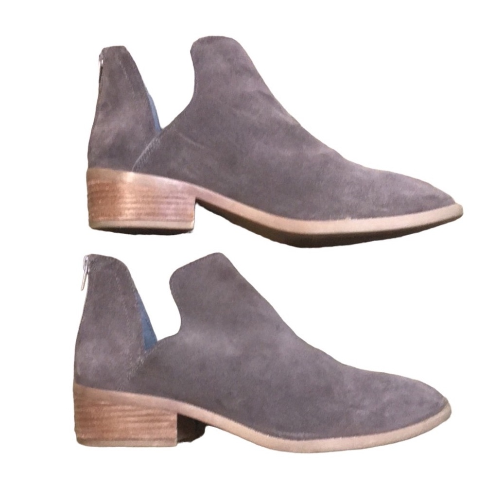 Steve Madden Charcoal Suede Ankle Boots